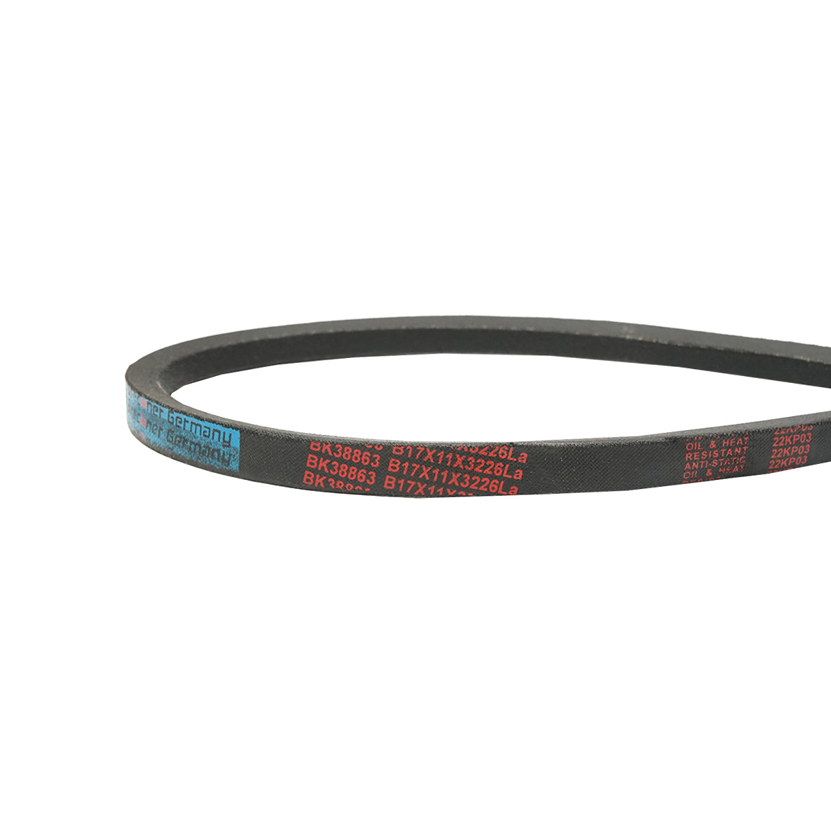 Belt transmission trapezoidal B 17x11x3226 LA 17x3226 Breckner Germany